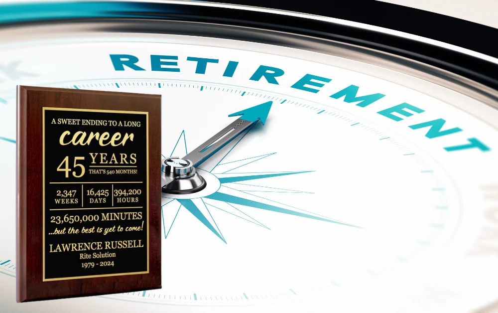 Retirement Plaques - Payzenic